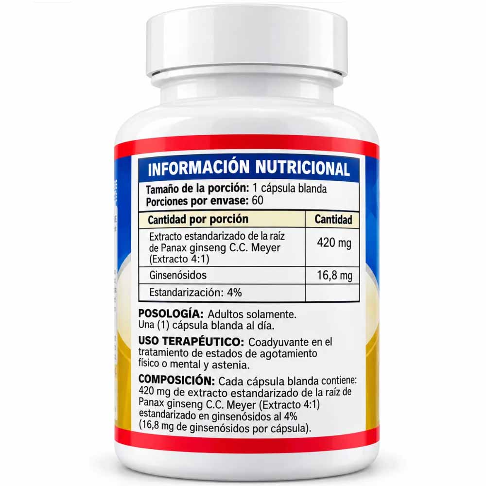 Ginseng Complete 420 mg (60 SoftGels) - Imagen 2