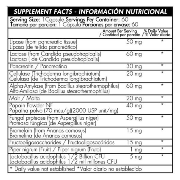 Enzimas Digestivas Enzymax (60 Caps) - Imagen 2