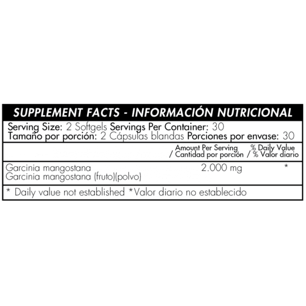 Garcinia Mangostana 2.000 mg (60 Softgels) - Imagen 2
