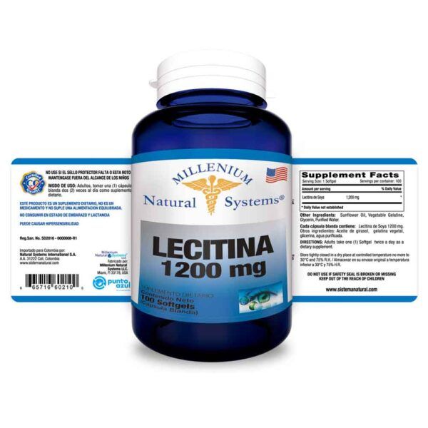 Lecitina De Soya (100 Softgels) Natural Systems - Imagen 2