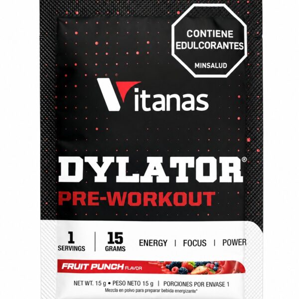 Dylator Pre Entreno Sachet (15 g / 1 servicio) FECHA DE VENCIMIENTO 03/2027