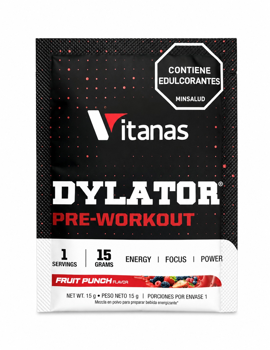 Dylator Pre Entreno Sachet (15 g / 1 servicio) FECHA DE VENCIMIENTO 03/2027